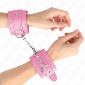 Kink Wrist Restraint-Semplici Braccialetti per Polso Rosa · Bondage & Manette
