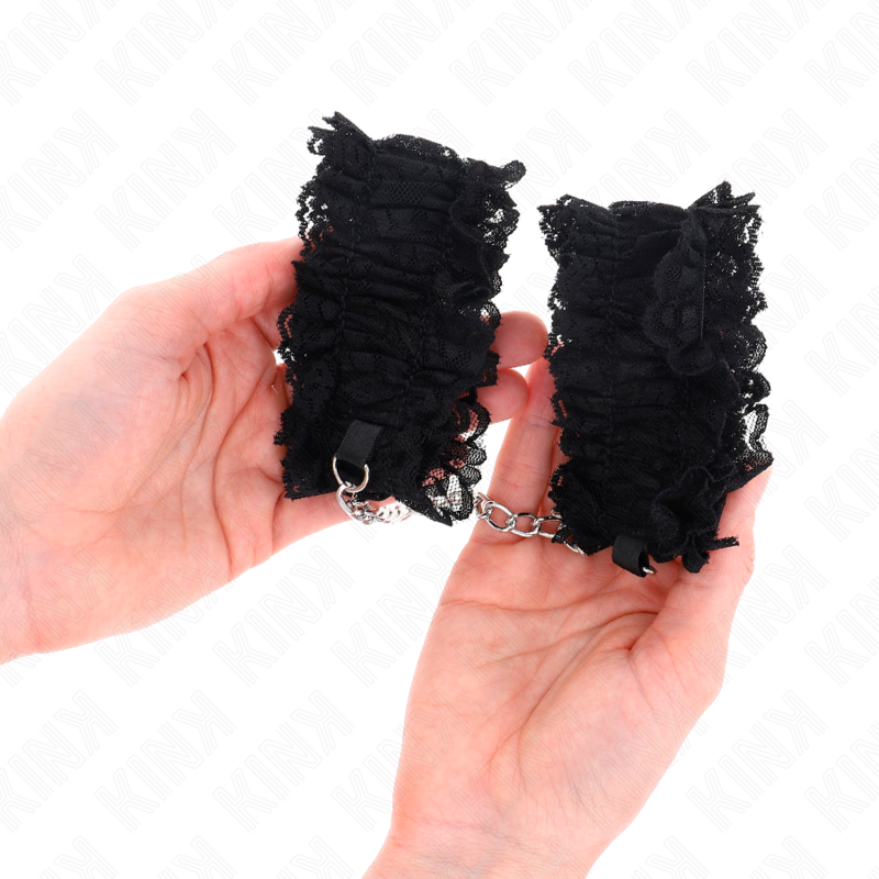 Kink Wrist Restraint-Braccialetti elastici in pizzo · Bondage & Manette (immagine 4)