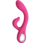 High Tech-Fritz Rabbit Vibrator 12 Vibrazioni Rosa-Silicone, 12 velocità — PRETTY LOVE · Vibratori
