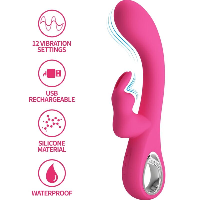 High Tech-Novak Rabbit Vibrator 12 Vibrazioni Rosa-Silicone, 12 velocità 9 High Tech-Novak Rabbit Vibrator 12 Vibrazioni Rosa-Silicone, 12 velocità — PRETTY LOVE · Vibratori (imaginea 9)