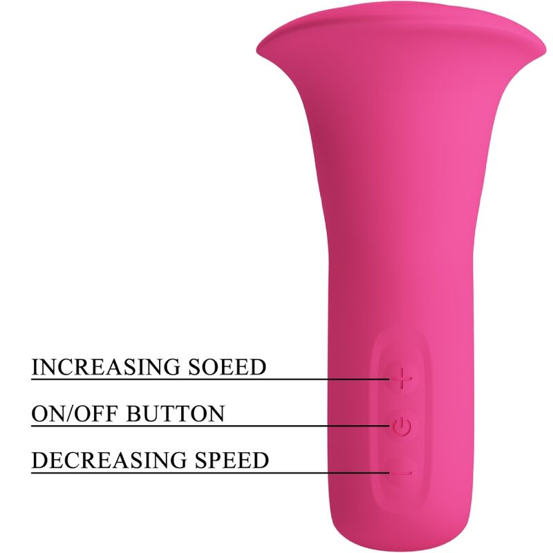 High Tech-Clyde Vibratore Orale con Lingua Vibrante, 12 Vibrazioni — PRETTY LOVE · Vibratori (imaginea 10)