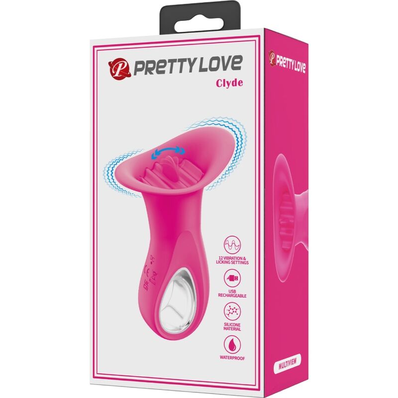 High Tech-Clyde Vibratore Orale con Lingua Vibrante, 12 Vibrazioni 3 High Tech-Clyde Vibratore Orale con Lingua Vibrante, 12 Vibrazioni — PRETTY LOVE · Vibratori (imaginea 3)