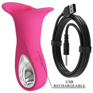 High Tech-Clyde Vibratore Orale con Lingua Vibrante, 12 Vibrazioni — PRETTY LOVE · Vibratori (imaginea 5)
