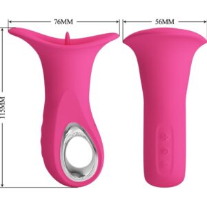 High Tech-Clyde Vibratore Orale con Lingua Vibrante, 12 Vibrazioni — PRETTY LOVE · Vibratori (imaginea 6)