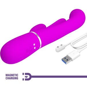 High Tech-Shania Triple Rabbit Vibratore Multifunzione — PRETTY LOVE · Vibratori (immagine 3)