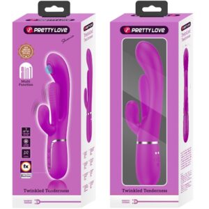 High Tech-Shania Triple Rabbit Vibratore Multifunzione — PRETTY LOVE · Vibratori (immagine 6)