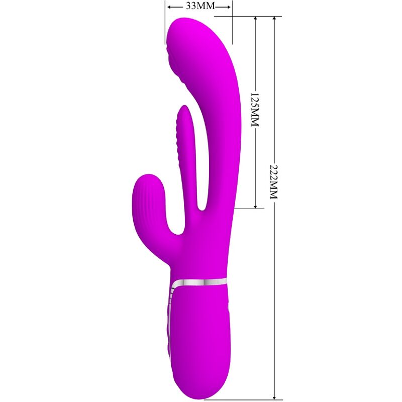 High Tech-Shania Triple Rabbit Vibratore Multifunzione — PRETTY LOVE · Vibratori (immagine 7)