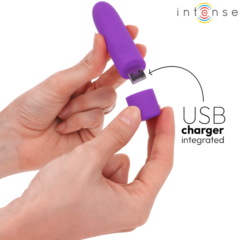Intense Fun Toys-Symone Bullet Vibratore ricaricabile Usb, 8 · Vibratori (imaginea 6)