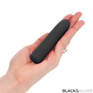 Black&silver-Geri Usb Ricaricabile Bullet Vibrante 8 Vibrazioni — BLACK&SILVER · Vibratori (imaginea 6)