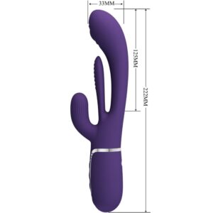 High Tech-Shania Triple Rabbit Vibratore Multifunzione — PRETTY LOVE · Vibratori (immagine 16)