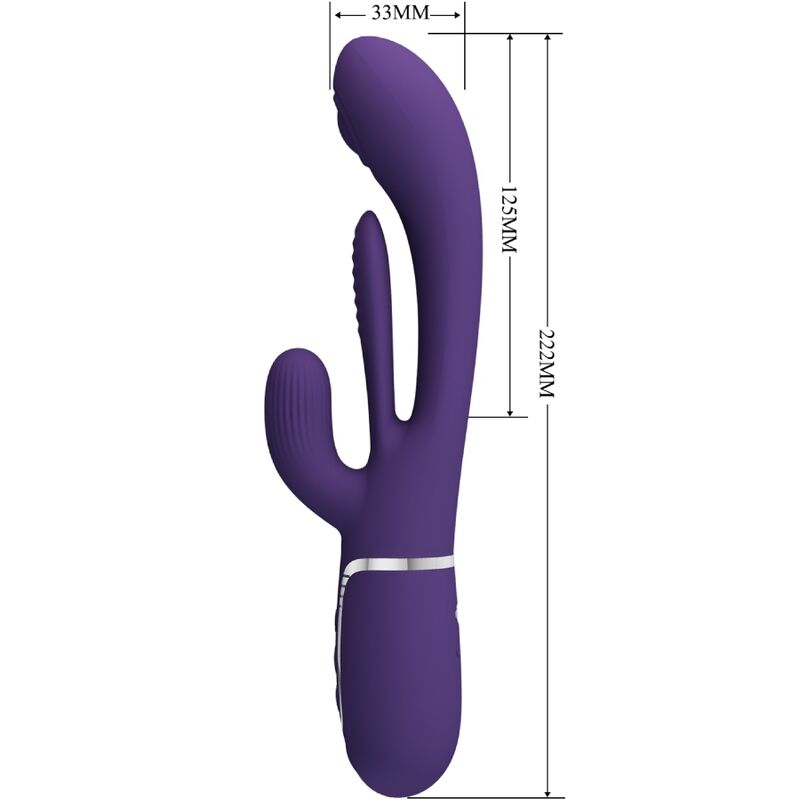 High Tech-Shania Triple Rabbit Vibratore Multifunzione — PRETTY LOVE · Vibratori (immagine 16)