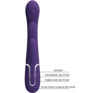 High Tech-Shania Triple Rabbit Vibratore Multifunzione — PRETTY LOVE · Vibratori (immagine 17)