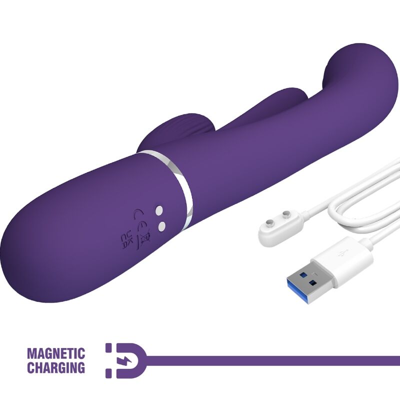 High Tech-Shania Triple Rabbit Vibratore Multifunzione — PRETTY LOVE · Vibratori (immagine 18)