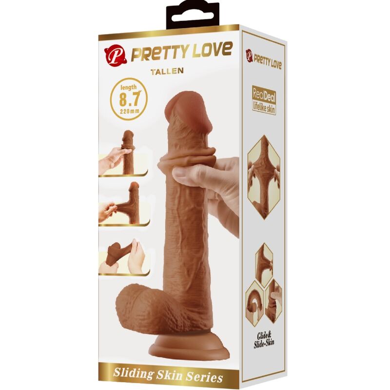 Dildos-Tallen Dildo Realist 22 cm Marrone-TPR, Impermeabile, Ventosa 2 Dildos-Tallen Dildo Realist 22 cm Marrone-TPR, Impermeabile, Ventosa — PRETTY LOVE · Dildo & Stimolatori (imaginea 2)