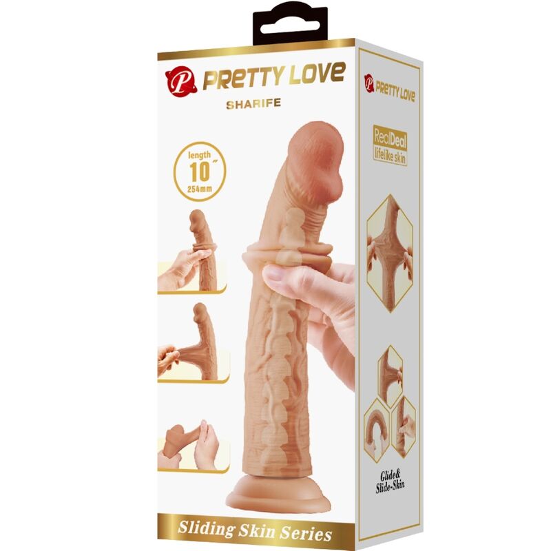 Dildos-Sharife Realistico Dildo 25 cm Flesh-TPR, Impermeabile 5 Dildos-Sharife Realistico Dildo 25 cm Flesh-TPR, Impermeabile — PRETTY LOVE · Dildo & Stimolatori (imaginea 5)