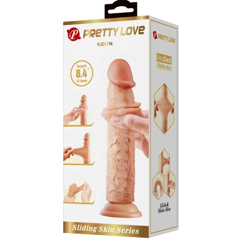 Dildos-Keon Dildo Realist 21 cm Flesh-TPR, Impermeabile, Ventosa 6 Dildos-Keon Dildo Realist 21 cm Flesh-TPR, Impermeabile, Ventosa — PRETTY LOVE · Dildo & Stimolatori (immagine 6)