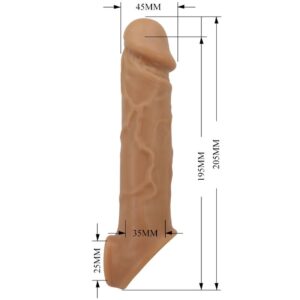 For Him-Guaina per pene Aspetto Pelle Realistica, Colore Nudo 10 For Him-Guaina per pene Aspetto Pelle Realistica, Colore Nudo — PRETTY LOVE · Anelli & Guaine per pene (imaginea 4)