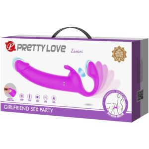 High Tech-Zanini Strapless Strap-on 10 Vibrazioni Viola-Silicone, 10 15 High Tech-Zanini Strapless Strap-on 10 Vibrazioni Viola-Silicone, 10 — PRETTY LOVE · Dildo & Stimolatori (imaginea 6)