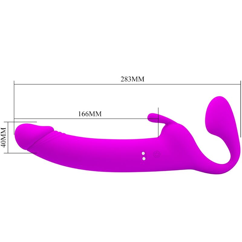 High Tech-Zanini Strapless Strap-on 10 Vibrazioni Viola-Silicone, 10 8 High Tech-Zanini Strapless Strap-on 10 Vibrazioni Viola-Silicone, 10 — PRETTY LOVE · Dildo & Stimolatori (imaginea 8)