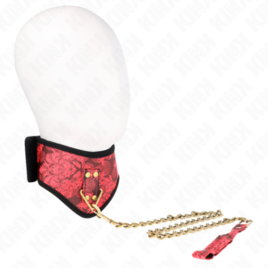 Kink Collar & Gag-Collana modello scandalo con bretelle in pizzo 75