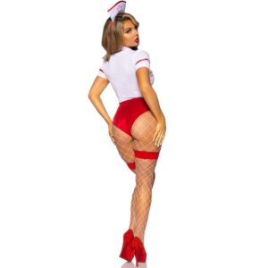 Leg Avenue Costumes-Costume Assistente Sexy Rosso/Bianco M · Accessori lingerie (imaginea 8)
