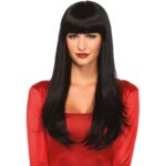 Leg Avenue Accessories-Bangin Parrucca Lunga Destra con Bretone Nero · Accessori lingerie