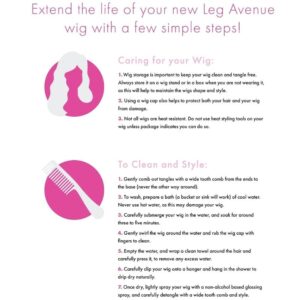 Leg Avenue Accessories-Parrucca Bob Lunga Fosforescente Bianca · Accessori lingerie (imaginea 3)