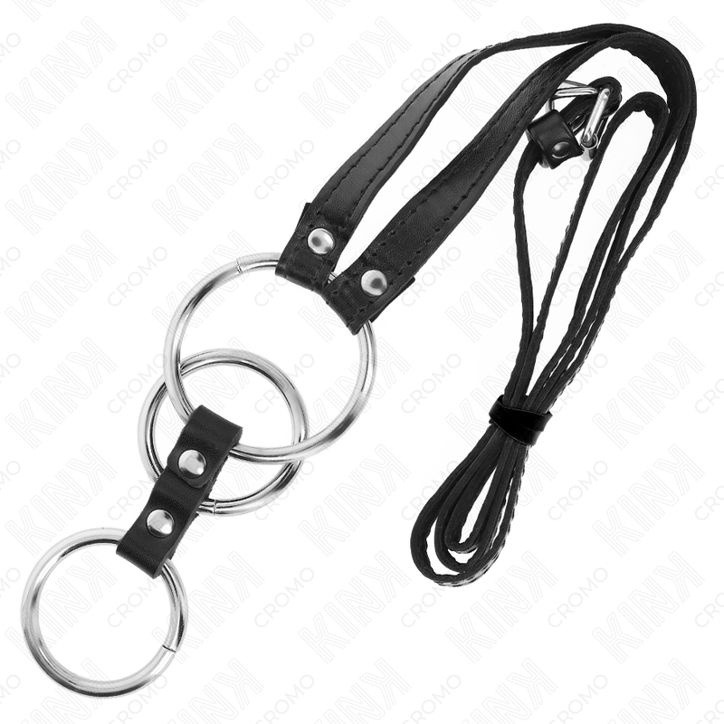 Kink Ring Power-Anello in metallo Triplo per Pene 3.8 cm a 5 cm · Accessori BDSM (imaginea 5)