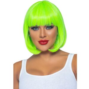 Leg Avenue Accessories-Parrucca Bob Breve Fluorescente Neon Verde · Accessori lingerie