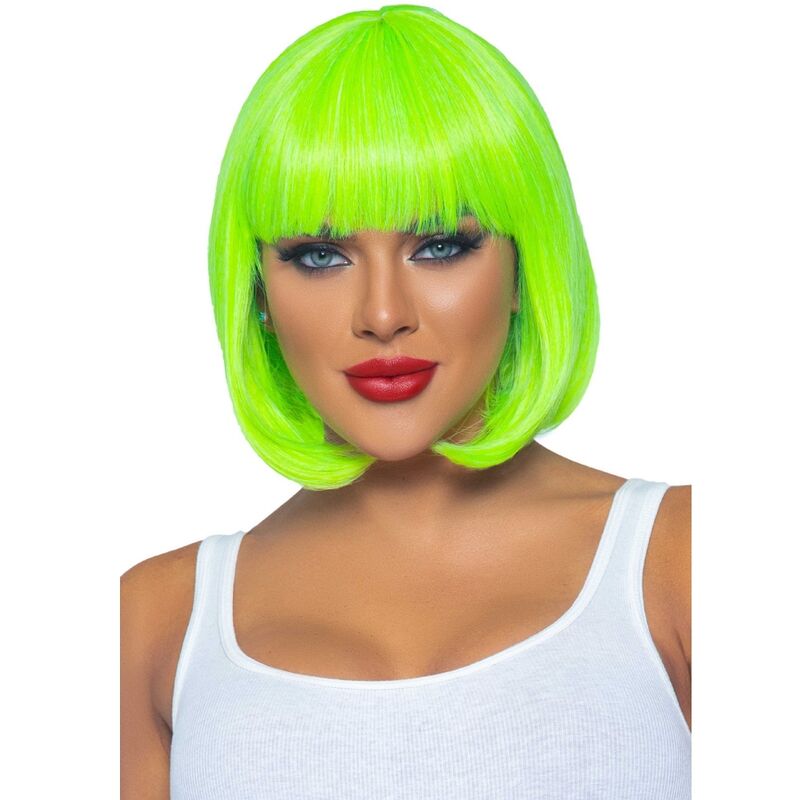 Leg Avenue Accessories-Parrucca Bob Breve Fluorescente Neon Verde 1 Leg Avenue Accessories-Parrucca Bob Breve Fluorescente Neon Verde · Accessori lingerie
