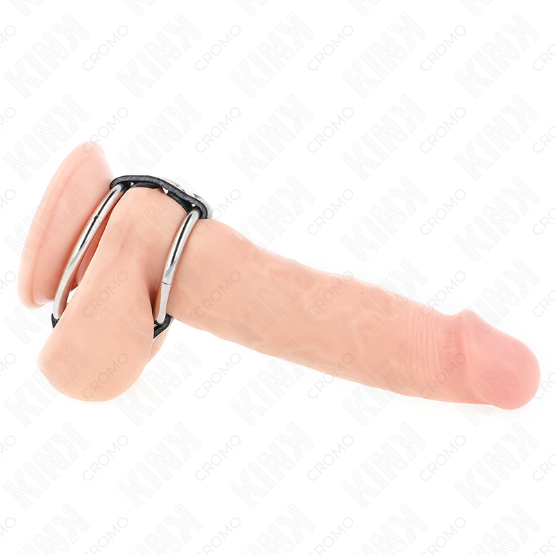 Kink Ring Power-Doppio Anelli Metallici per Pene 3.8 cm a 5 cm · Accessori BDSM (immagine 2)