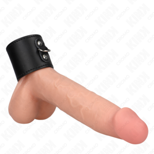 Kink Ring Power-Anello Pene in pelle con chiusura a pressione