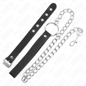 Kink Ring Power-Anello per il pene in pelle con cinghia 21.5 X 2 · Accessori BDSM (imaginea 4)