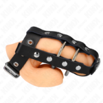 Kink Ring Power-Gabbietta per pene regolabile con lucchetto in metallo · Accessori BDSM