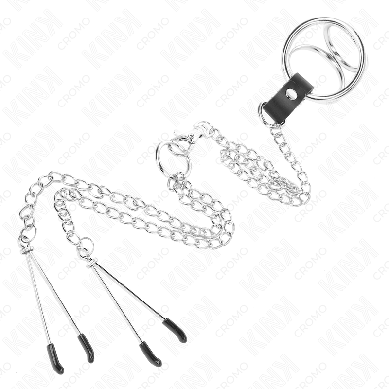 Kink Ring Power-Tripla Anello in metallo Cromato per Pene 3 cm 3 Kink Ring Power-Tripla Anello in metallo Cromato per Pene 3 cm · Accessori BDSM (imaginea 3)