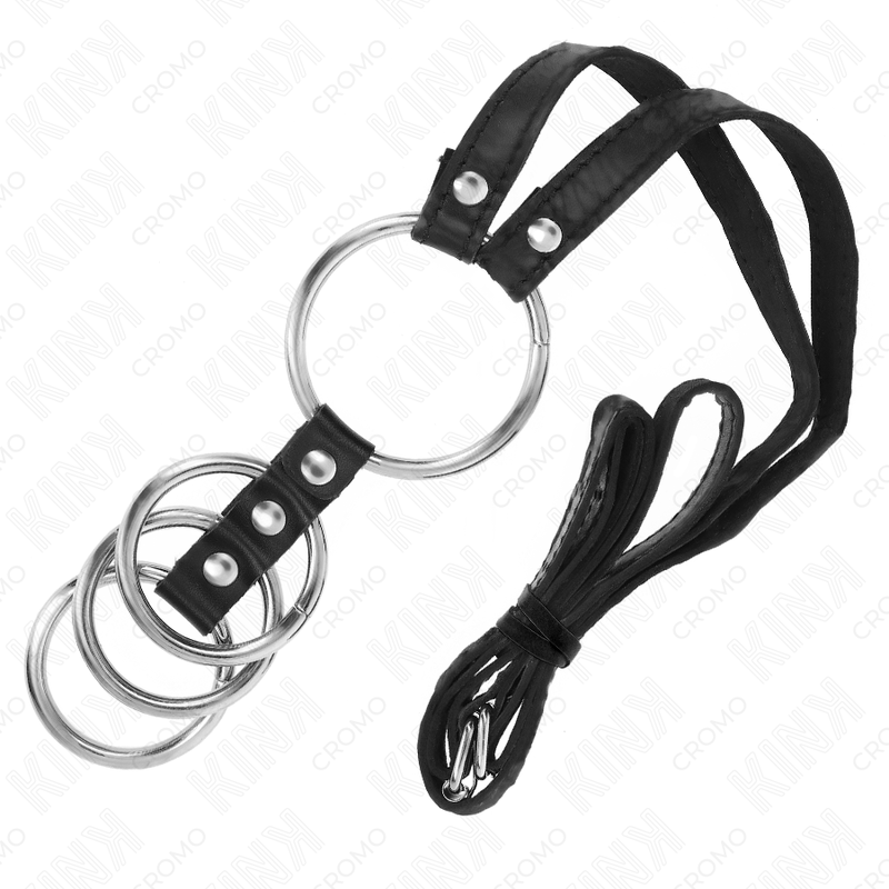 Kink Ring Power-4 anelli metallici collegati per il pene 3.8 cm · Accessori BDSM (imaginea 5)