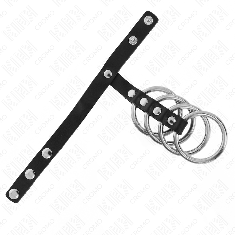 Kink Ring Power-4 Anelli Pene Metallici 3.8 cm Collegati · Accessori BDSM (immagine 3)