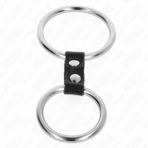 Kink Ring Power-Anello doppio in metallo per Pene 3.7 cm Fino a 5 · Accessori BDSM (imaginea 4)