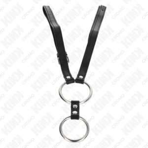 Kink Ring Power-Anello fallico Doppio in metallo 3.8 cm a 5 cm · Accessori BDSM (imaginea 3)