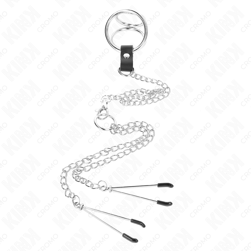 Kink Ring Power-Anello in metallo Triplo Cromato per Pene 3.8 cm 2 Kink Ring Power-Anello in metallo Triplo Cromato per Pene 3.8 cm · Accessori BDSM (imaginea 2)