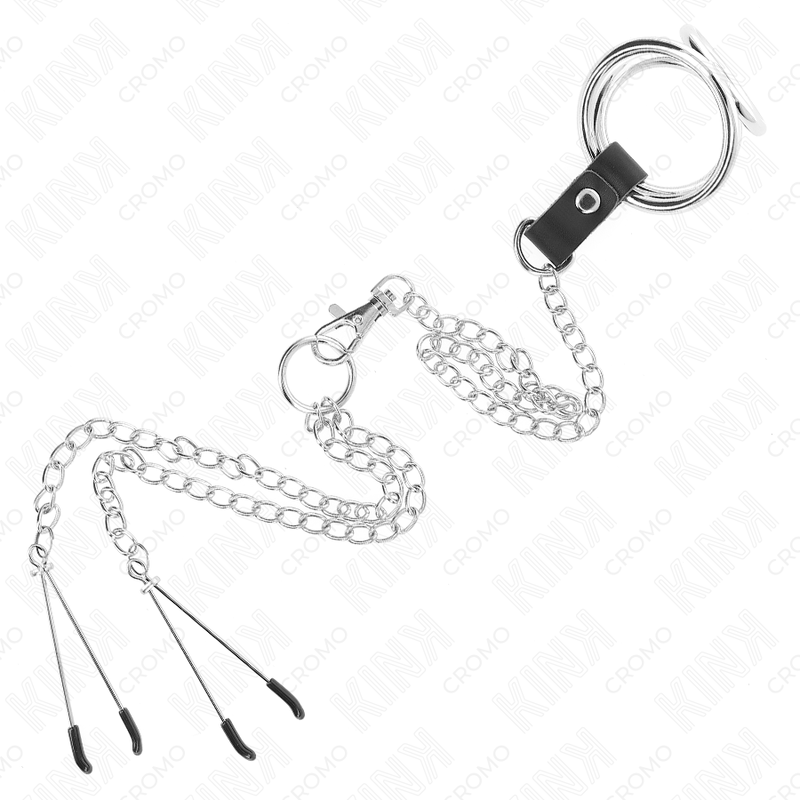 Kink Ring Power-Anello in metallo Triplo Cromato per Pene 3.8 cm · Accessori BDSM (imaginea 5)