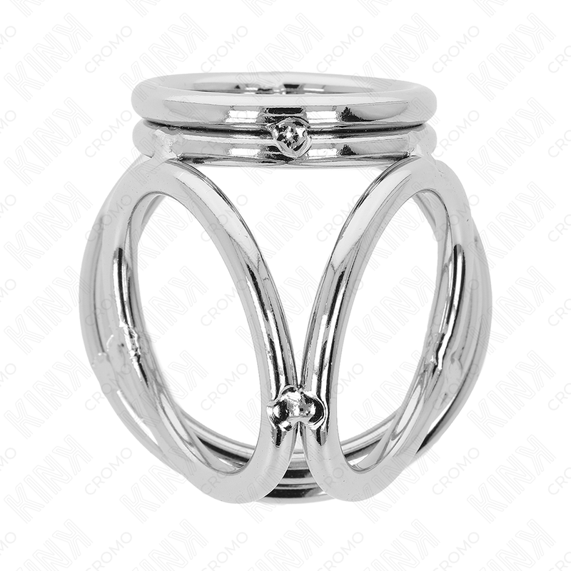 Kink Ring Power-Tripla Cromo Metallo Anello per Pene 3.8 cm 2 Kink Ring Power-Tripla Cromo Metallo Anello per Pene 3.8 cm · Accessori BDSM (imaginea 2)