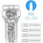 Kiiroo-Masturbatore tascabile Feel Crystal Trasparente · Masturbatori