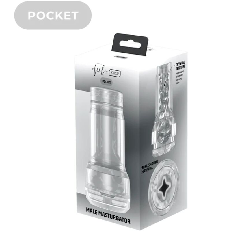 Kiiroo-Masturbatore tascabile Feel Crystal Trasparente · Masturbatori (immagine 6)