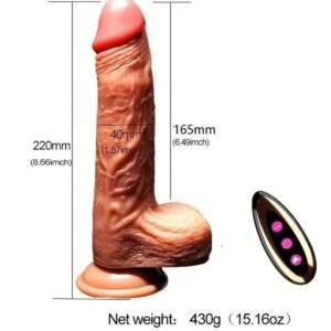 Armony-Vibratore Dildo Realistico Ricaricabile con Telecomando-TPE · Vibratori (imaginea 8)