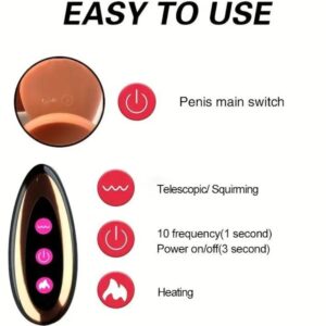 Armony-Vibratore Dildo Realistico Ricaricabile con Telecomando-TPE · Vibratori (imaginea 6)