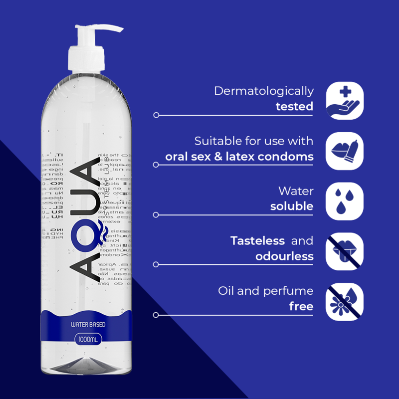 Aqua Quality-Lubrificante a base d'acqua 1000 ml · Lubrificanti (immagine 4)