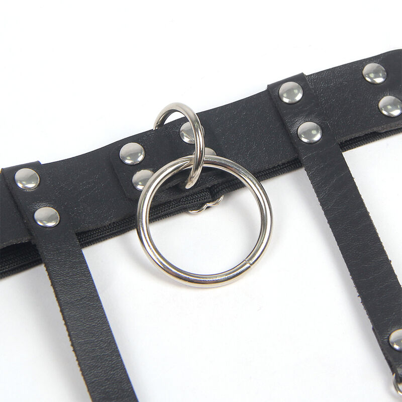 Subblime Fetish-953744 Giarrettiera Punk regolabile in pelle Nero · Accessori BDSM (imaginea 5)