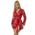 Subblime Sets-953775 Camicia da notte in pizzo + Mutandine Rosso · Lingerie sexy donna
