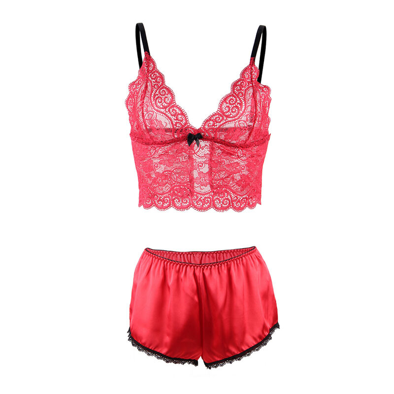 Subblime Sets-953904 Camicia da notte in raso e pizzo + · Lingerie sexy donna (imaginea 7)